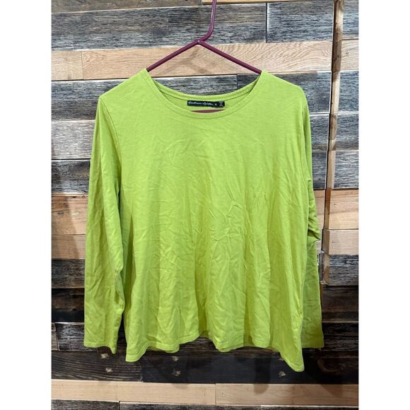 Gudrun Sjoden cotton green top size XL - Picture 1 of 5